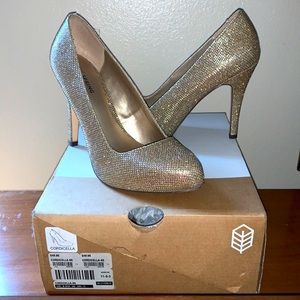 Gold Sparkly Heels